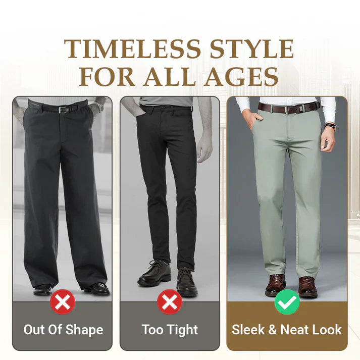 [BUY 1, GET 2] FlexElegance - Men's High Stretch Straight Fit Pants