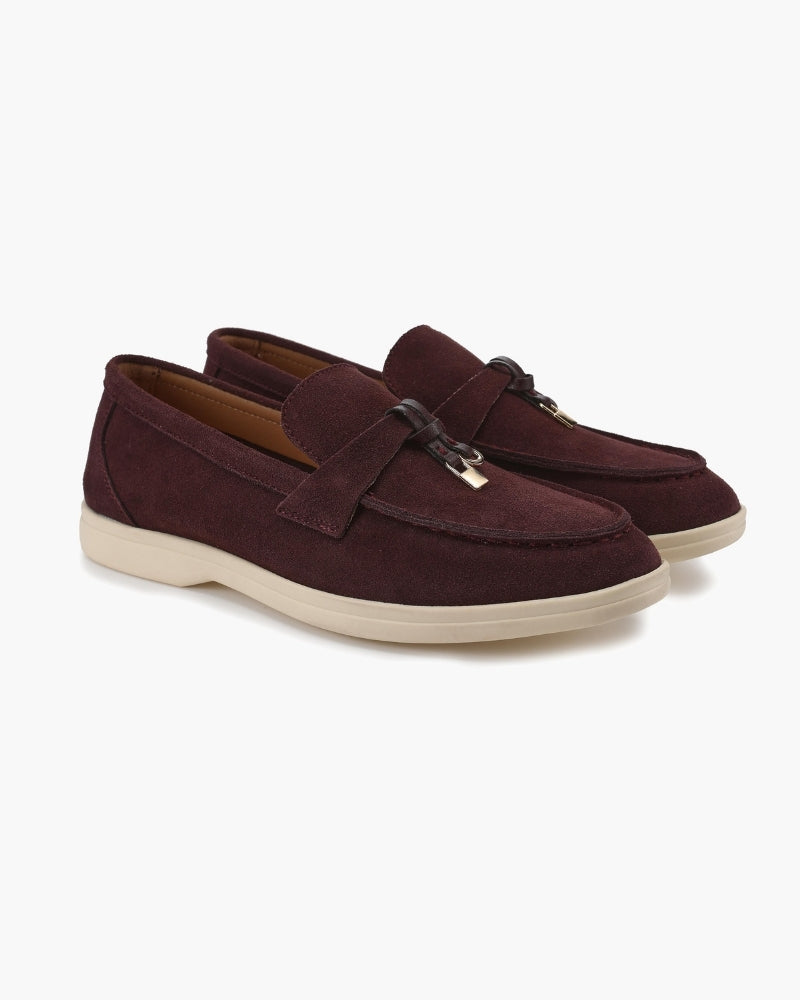 Old Money Suede Lady Loafers