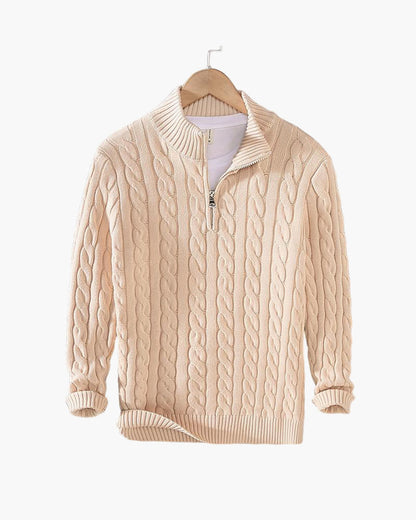 Beaumont Zipped Cable Sweater