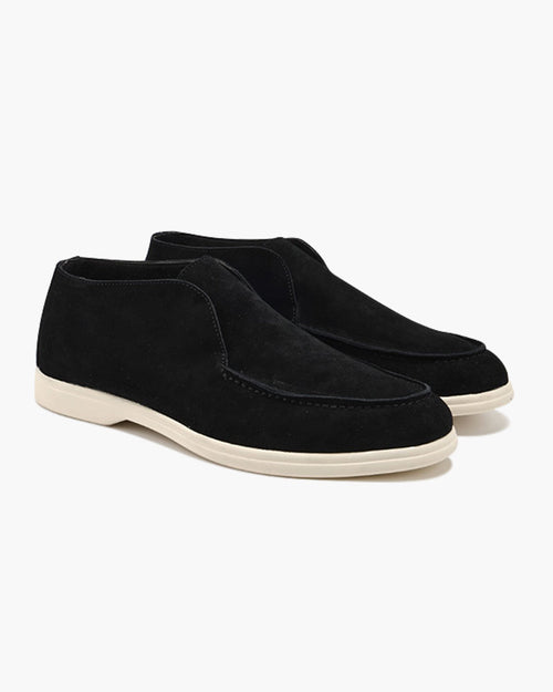 High Suede Loafers