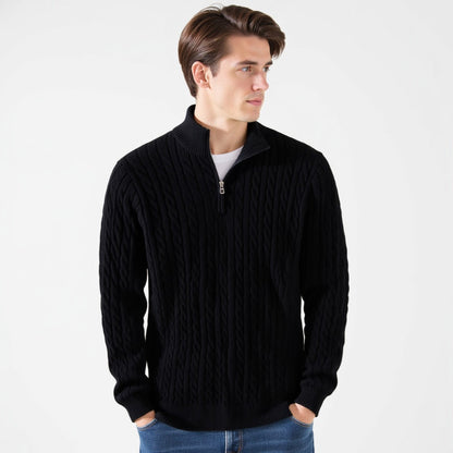 Beaumont Zipped Cable Sweater