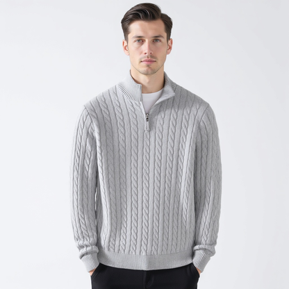 Beaumont Zipped Cable Sweater