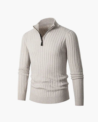 ZERMATT High Collar Half Zip Sweater