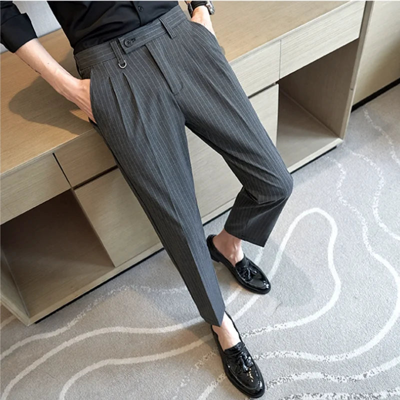 Striped Suit Trousers Valmont
