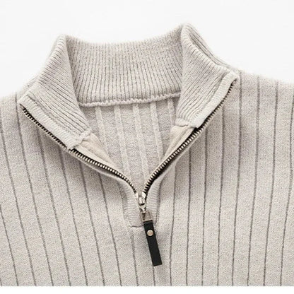ZERMATT High Collar Half Zip Sweater